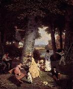 Jacques-Laurent Agasse Playground USA oil painting artist